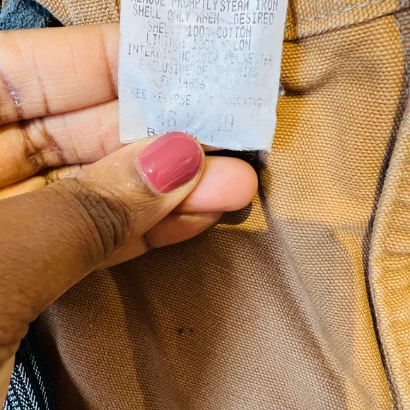 Carhartt mens size 46/30 padded/ insulated overall bios… - Picture 6 of 9